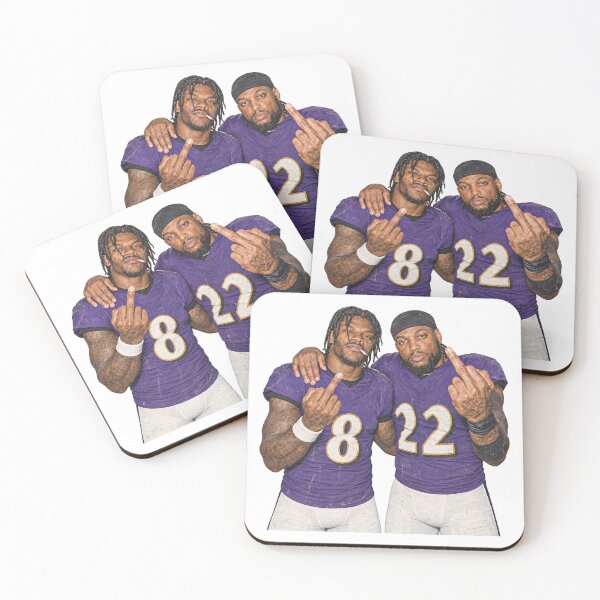 Item preview, Lamar-Jackson y Derick Henry fumando el dedo medio Baltimore Vintage designed and sold by YAWO-PAE.