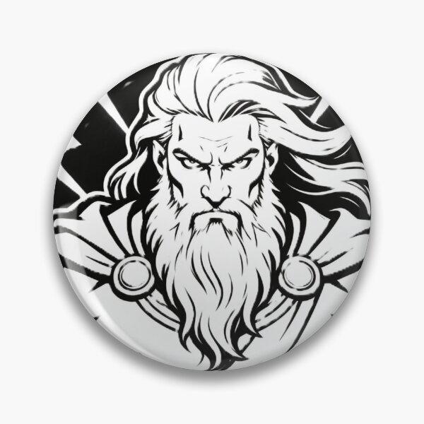 Item preview, Thunder God Mythological Tattoo Art designed and sold by GodsMonsterss.