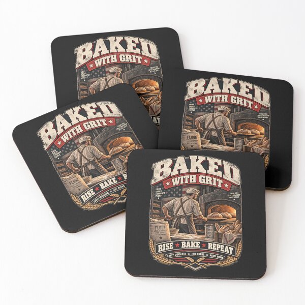 Item preview, Baked With Grit - Vintage Baker Americana Workwear T-Shirt designed and sold by DomKo10.