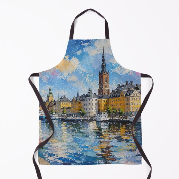 Item preview, Stockholm, Sweden – a painting of a summer day in this beautiful Scandinavian city. designed and sold by GalleryKauffeld.