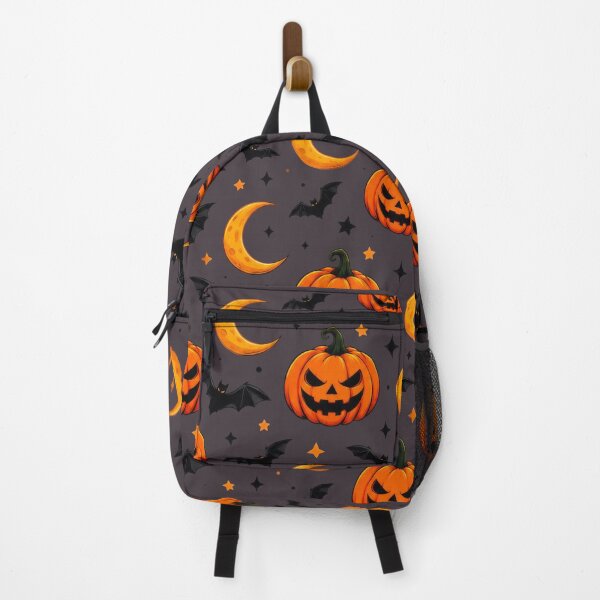 Item preview, Halloween Pumpkin, Bat and Crescent Moon Pattern designed and sold by TontikDesign.