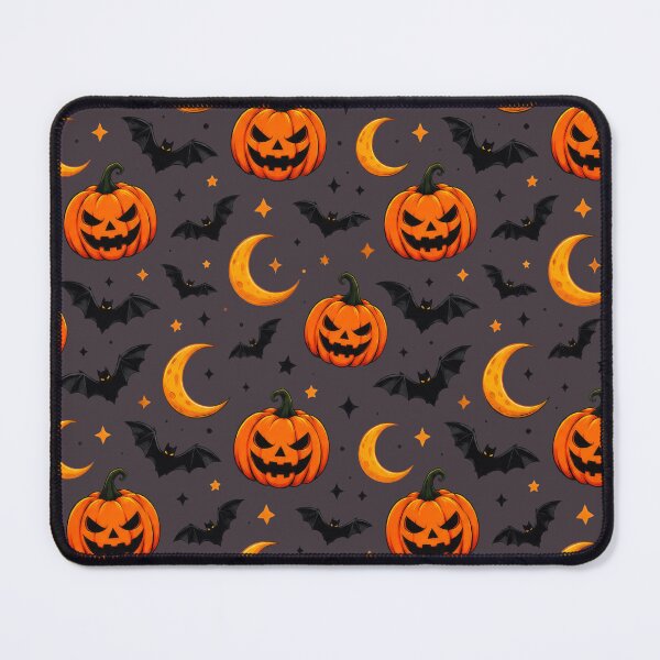 Item preview, Halloween Pumpkin, Bat and Crescent Moon Pattern designed and sold by TontikDesign.