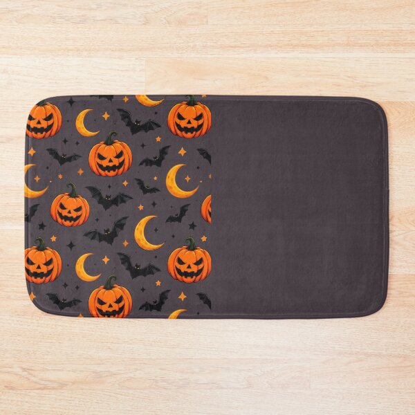 Item preview, Halloween Pumpkin, Bat and Crescent Moon Pattern designed and sold by TontikDesign.