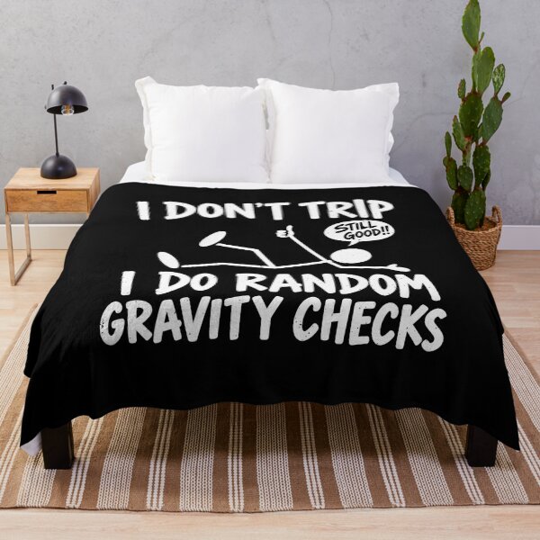 Item preview, Funny Random Gravity Checks Falling Humor Art designed and sold by elderberry.