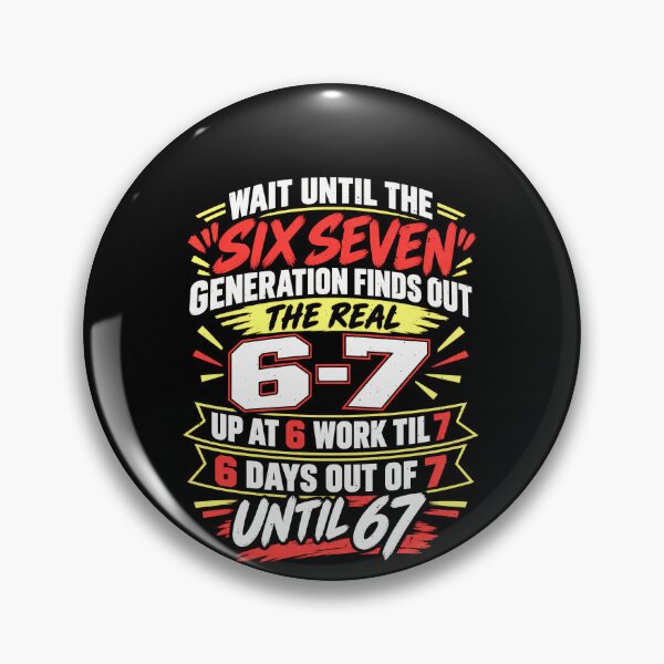 Item preview, Funny Real 6-7 Work Culture Satire Art designed and sold by elderberry.