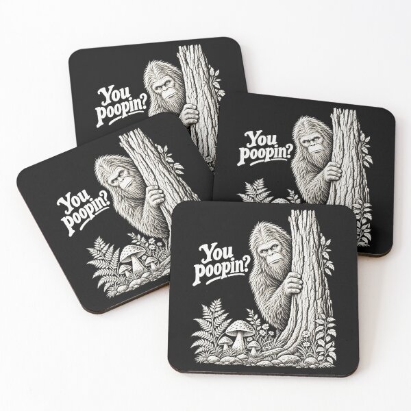 Item preview, Funny You poopin? Big foot Bathroom Humor Art designed and sold by elderberry.