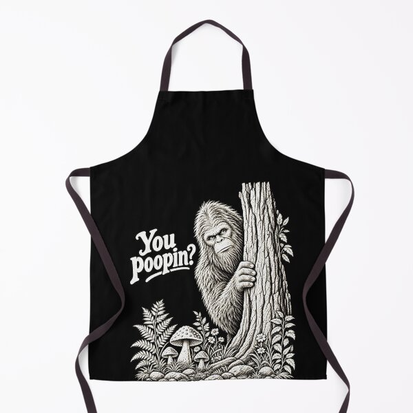 Item preview, Funny You poopin? Big foot Bathroom Humor Art designed and sold by elderberry.