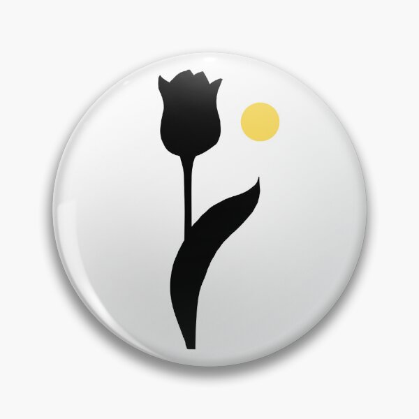 Item preview, Black Tulip Flower And Sun designed and sold by PublicArtDesign.