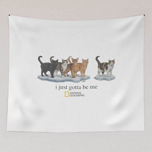Item preview, National Geographic Cat - Cat Go With The Flow - Cat I Just Gotta Be Me designed and sold by dancymantil.