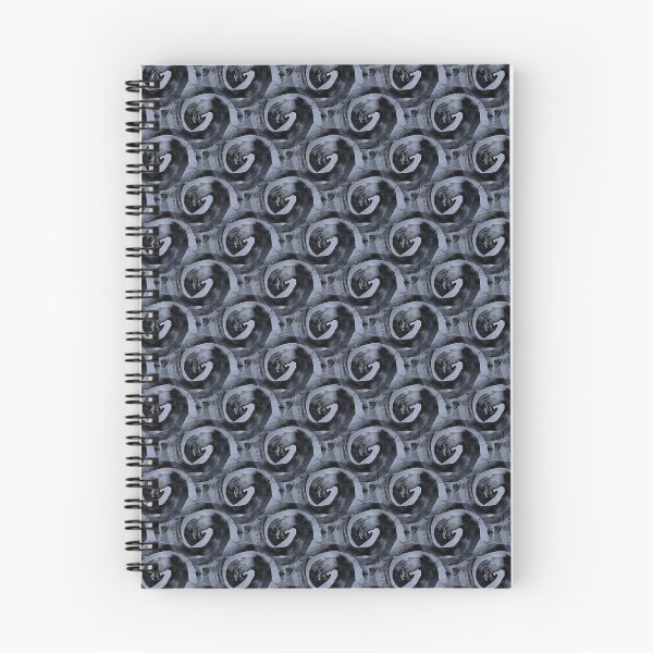 Item preview, Retro Circle Swirl in Black and Blue designed and sold by Artistestella.