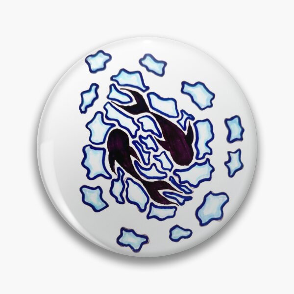 Item preview, Abstract blue koi fish designed and sold by Oasis-studios.