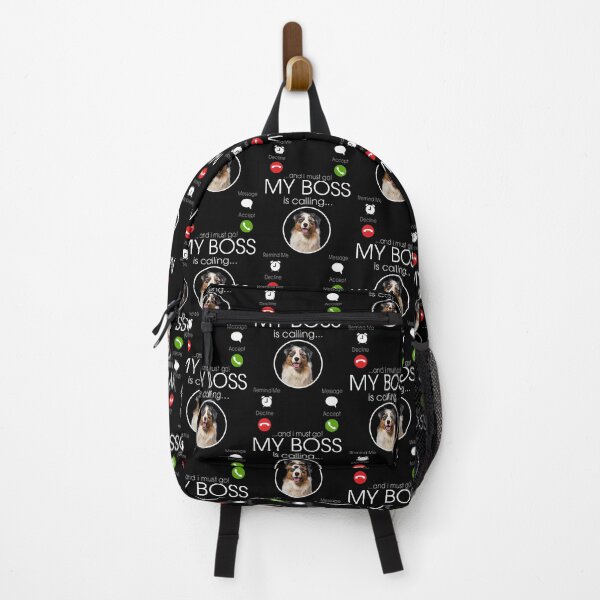 Item preview, Australian Shepherd Dog Lover Design Featuring 'My Boss' Text designed and sold by kevinmonebiang.