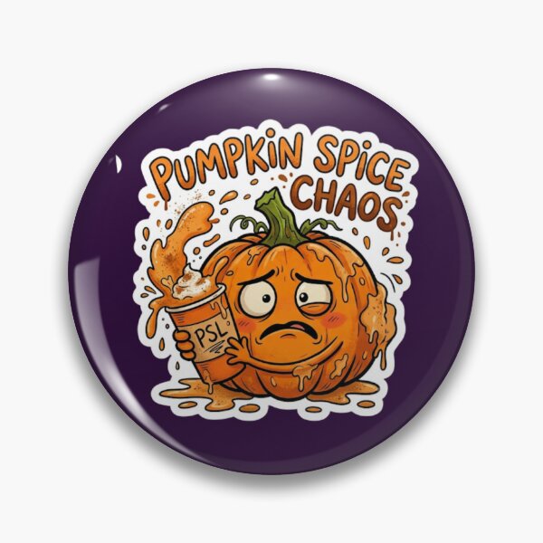 Item preview, Pumpkin Spice Chaos Halloween Pumpkin Sticker designed and sold by Cerys-GS.