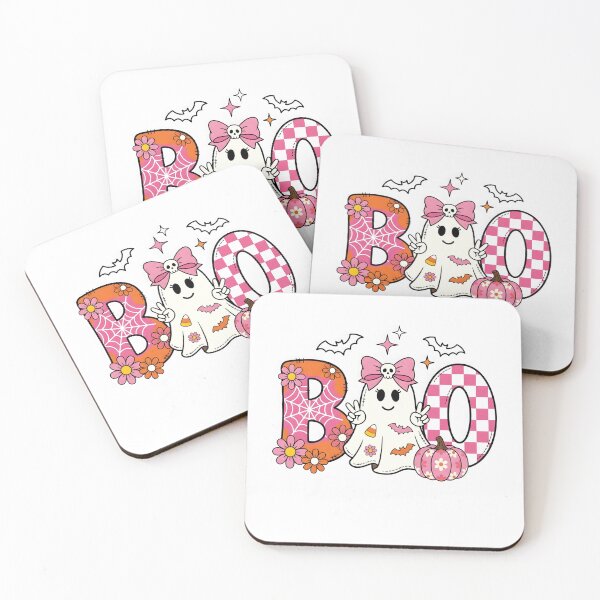 Item preview, Pink Boo Ghost Retro Halloween Girls Kids designed and sold by KroghDs.