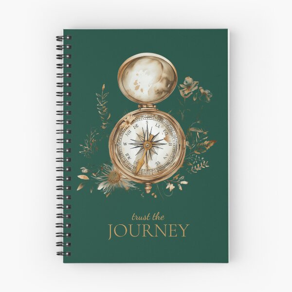 Item preview, Trust the Journey – Vintage Compass Floral Design designed and sold by InnerFaith.