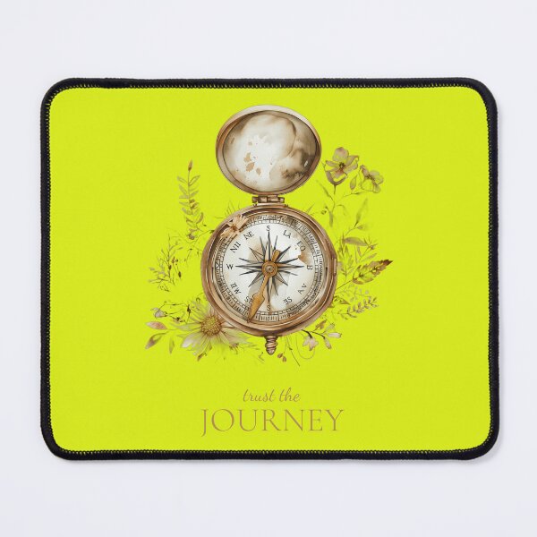 Item preview, Trust the Journey – Vintage Compass Floral Design designed and sold by InnerFaith.