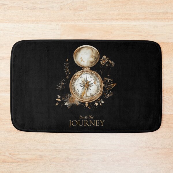 Item preview, Trust the Journey – Vintage Compass Floral Design designed and sold by InnerFaith.