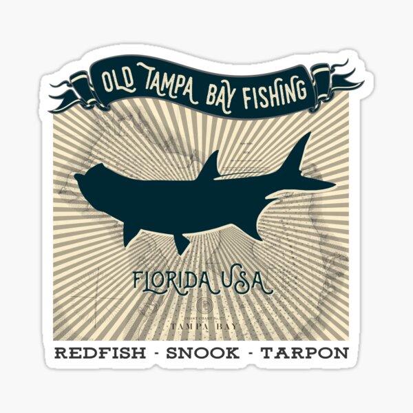 Vista previa del artículo con la obra «Old Tampa Bay Florida pesca», diseñado y vendido por SilkTiger.