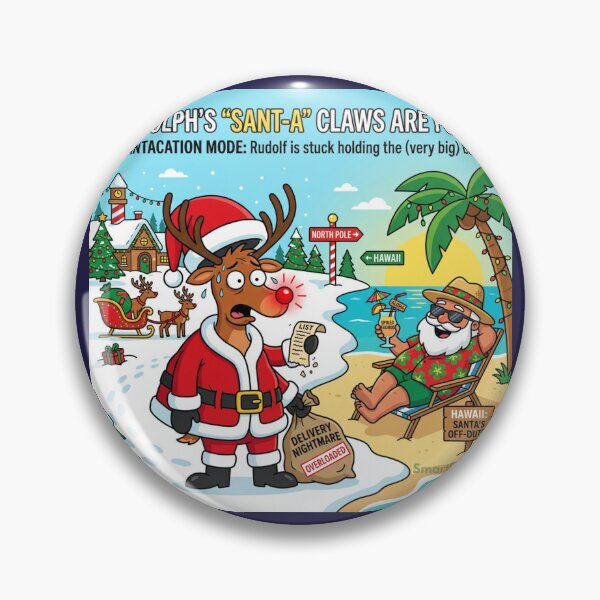Artikelvorschau, Rudolph Santa – Krallen voll – Lustiges Weihnachtsfest entworfen und verkauft von SmartPuns.