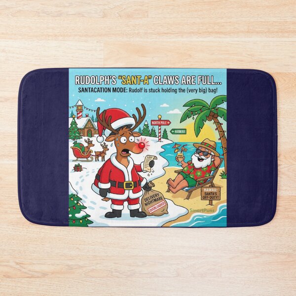 Item preview, Rudolph Sant-A Claws Are Full Funny Christmas designed and sold by SmartPuns.