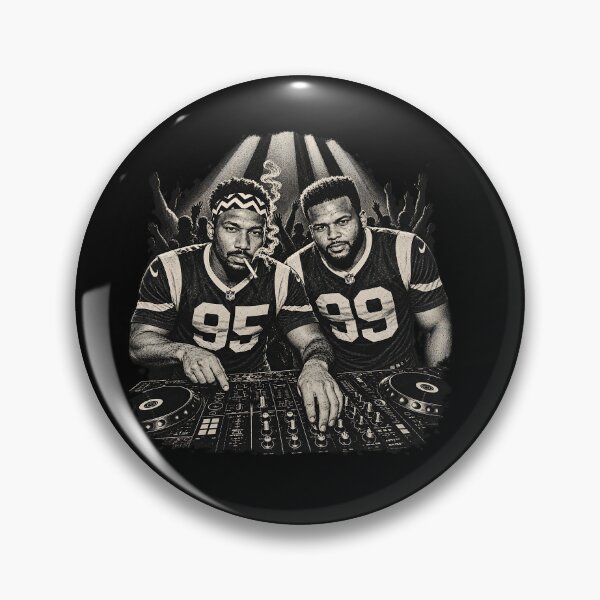Item preview, Myles Garrett And Aaron-Donald DJ Duo Smoking Funny designed and sold by HollyHalls.