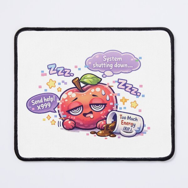 Item preview, System Shutting Down – Pastel Kawaii Apple Burnout designed and sold by Sommium .
