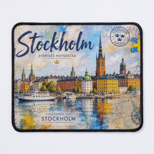 Item preview, Stockholm Postcard painting, Sweden – A Beautiful city in Europe. designed and sold by GalleryKauffeld.