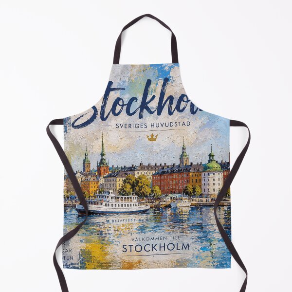 Item preview, Stockholm Postcard painting, Sweden – A Beautiful city in Europe. designed and sold by GalleryKauffeld.