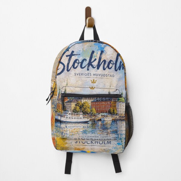 Item preview, Stockholm Postcard painting, Sweden – A Beautiful city in Europe. designed and sold by GalleryKauffeld.