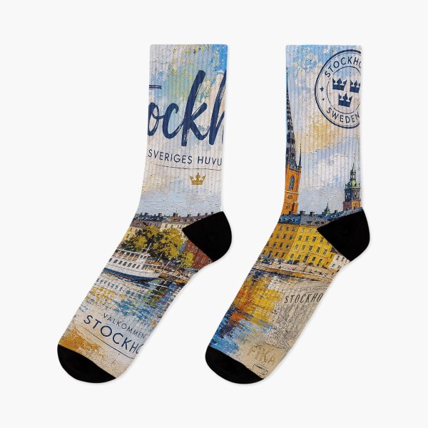 Item preview, Stockholm Postcard painting, Sweden – A Beautiful city in Europe. designed and sold by GalleryKauffeld.