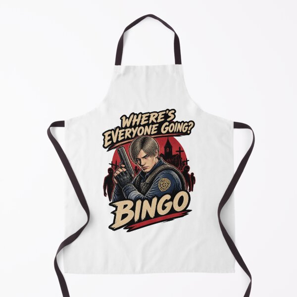 Item preview, Leon Kennedy Inspired Bingo Design Featuring 'Where's Everyone Going?' Quote designed and sold by Succpreme.