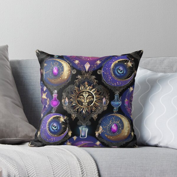 Item preview, Gothic Celestial Alchemy: Mystical Halloween Seamless Pattern designed and sold by Dream Bloom Gallery.