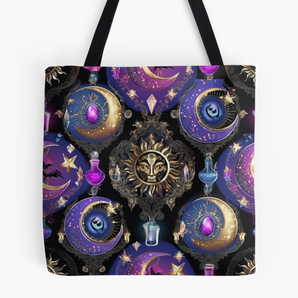 Item preview, Gothic Celestial Alchemy: Mystical Halloween Seamless Pattern designed and sold by Dream Bloom Gallery.