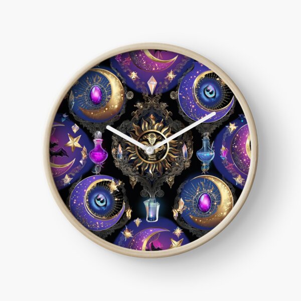 Item preview, Gothic Celestial Alchemy: Mystical Halloween Seamless Pattern designed and sold by Dream Bloom Gallery.