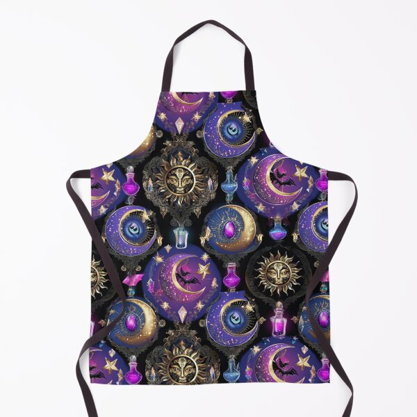 Item preview, Gothic Celestial Alchemy: Mystical Halloween Seamless Pattern designed and sold by Dream Bloom Gallery.