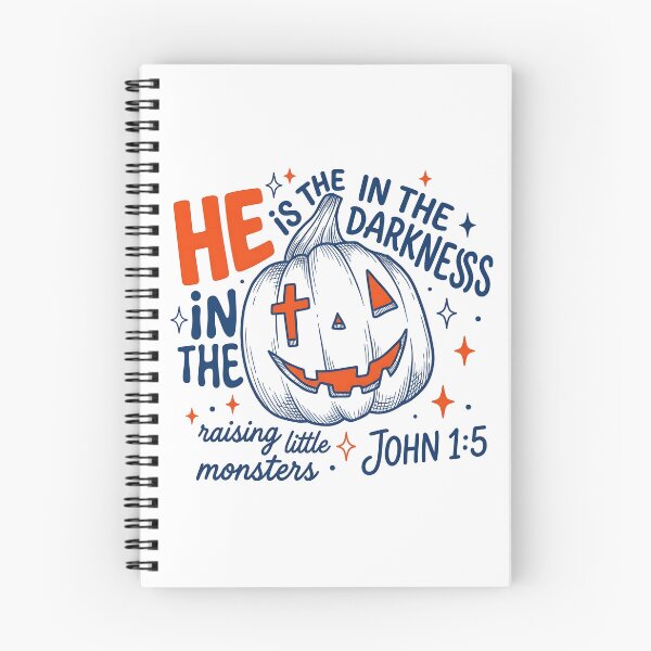 Item preview, Christian Halloween Pumpkin He Is The Light designed and sold by KroghDs.