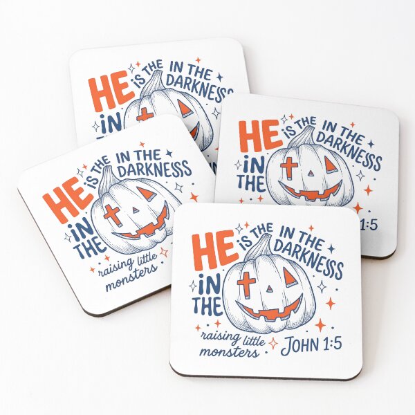 Item preview, Christian Halloween Pumpkin He Is The Light designed and sold by KroghDs.