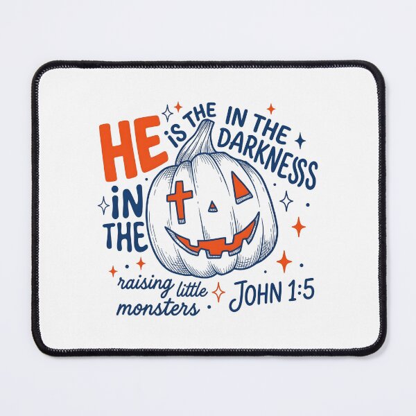 Item preview, Christian Halloween Pumpkin He Is The Light designed and sold by KroghDs.