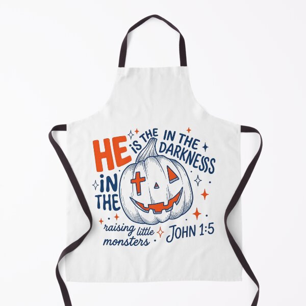 Item preview, Christian Halloween Pumpkin He Is The Light designed and sold by KroghDs.