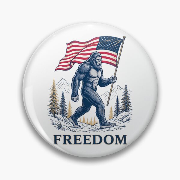 Item preview, Bigfoot American Flag Freedom Patriotic Sasquatch USA Mountain Forest Cryptid Fourth Of July Independence Day Outdoor Design designed and sold by 519xdesign.