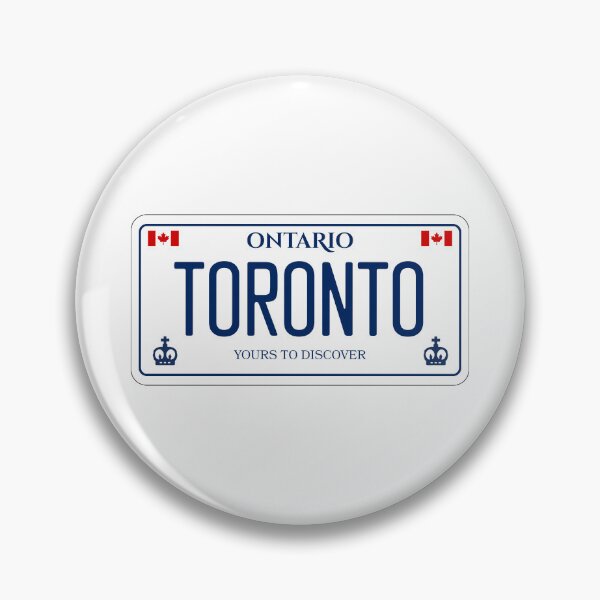 Item preview, Toronto Ontario Canada License Plate Design designed and sold by Aesthetic Atlas.