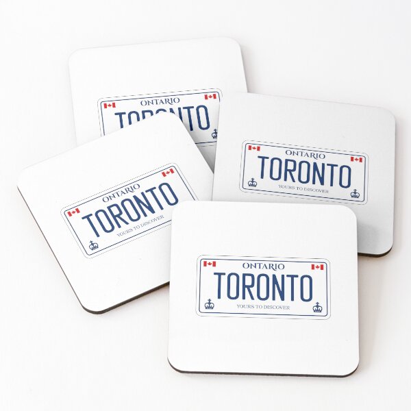 Item preview, Toronto Ontario Canada License Plate Design designed and sold by Aesthetic Atlas.