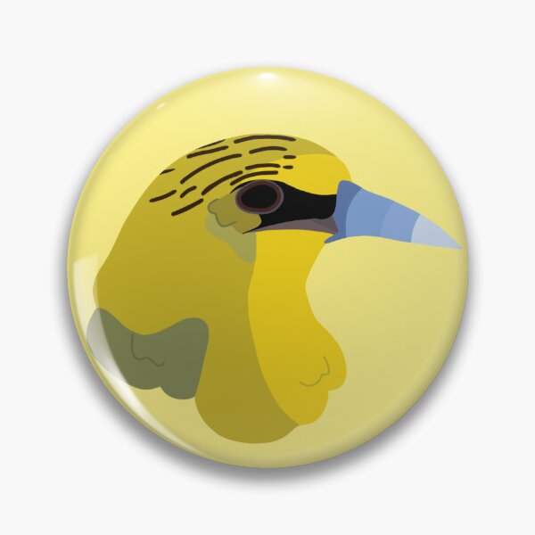 Item preview, CBS Sticker - Male Golden Babbler designed and sold by ClumsyPillbug.