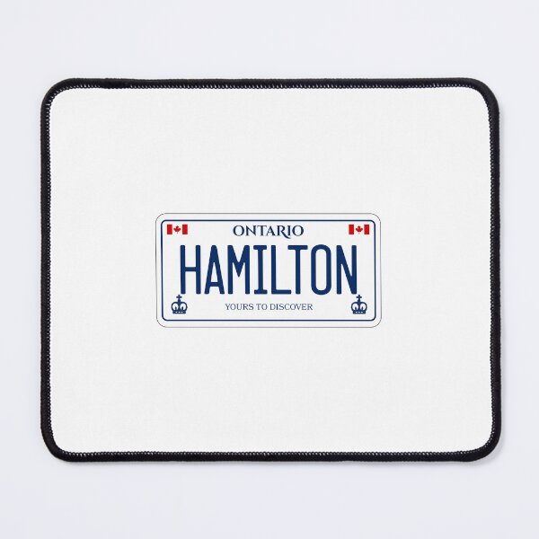 Item preview, Hamilton Ontario Canada License Plate Design designed and sold by Aesthetic Atlas.