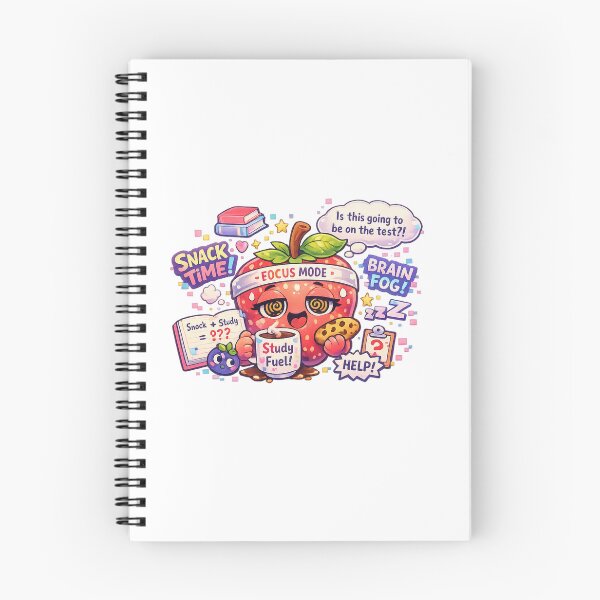 Item preview, Focus Mode – Pastel Kawaii Strawberry Snack & Study designed and sold by Sommium .