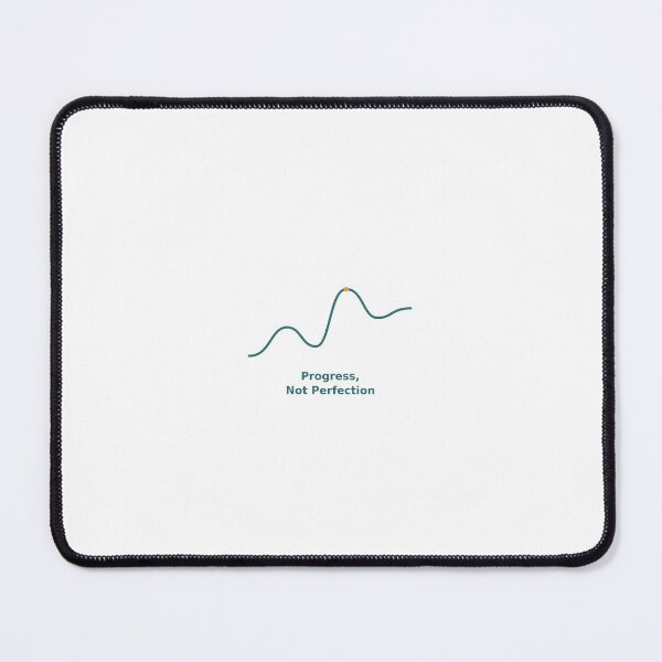 Item preview, Progress Not Perfection Mental Health Wave Design designed and sold by MEHDI-NAJIB.