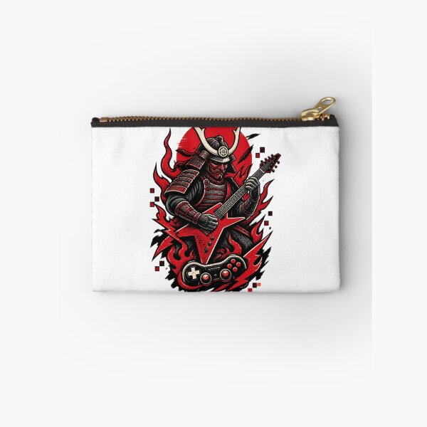 Item preview, Samurai Rock Band Graphic Art - Bold Japanese Warrior Music Design designed and sold by Milk McLactose.