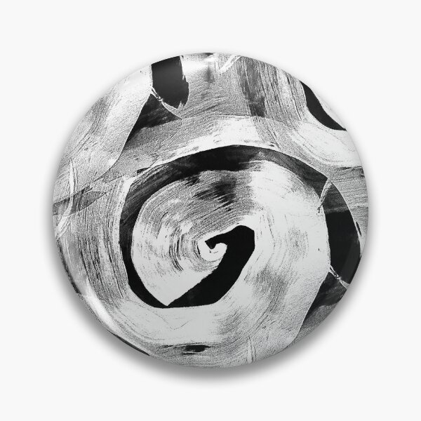 Item preview, Retro Circle Swirl in White and Black designed and sold by Artistestella.