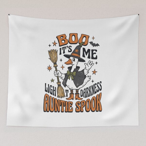 Item preview, Boo Its Me Auntie Spook Witch Duck Halloween designed and sold by KroghDs.