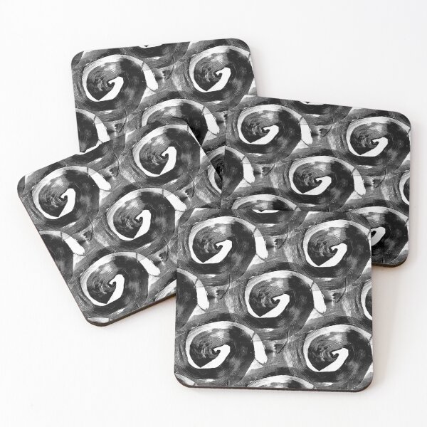 Item preview, Retro Circle Swirl in Black and White designed and sold by Artistestella.